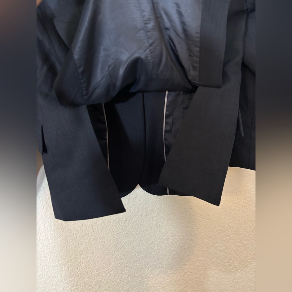 RJ Classics Hampton Show Coat Navy Youth 14S Equestrian Riding Jacket 3 Button - Picture 8 of 10